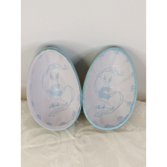 Easter Bunny Rabbit Elegant Oval Egg Canister W/Duck And Egg's Paper Mache... - Picture 6 of 7